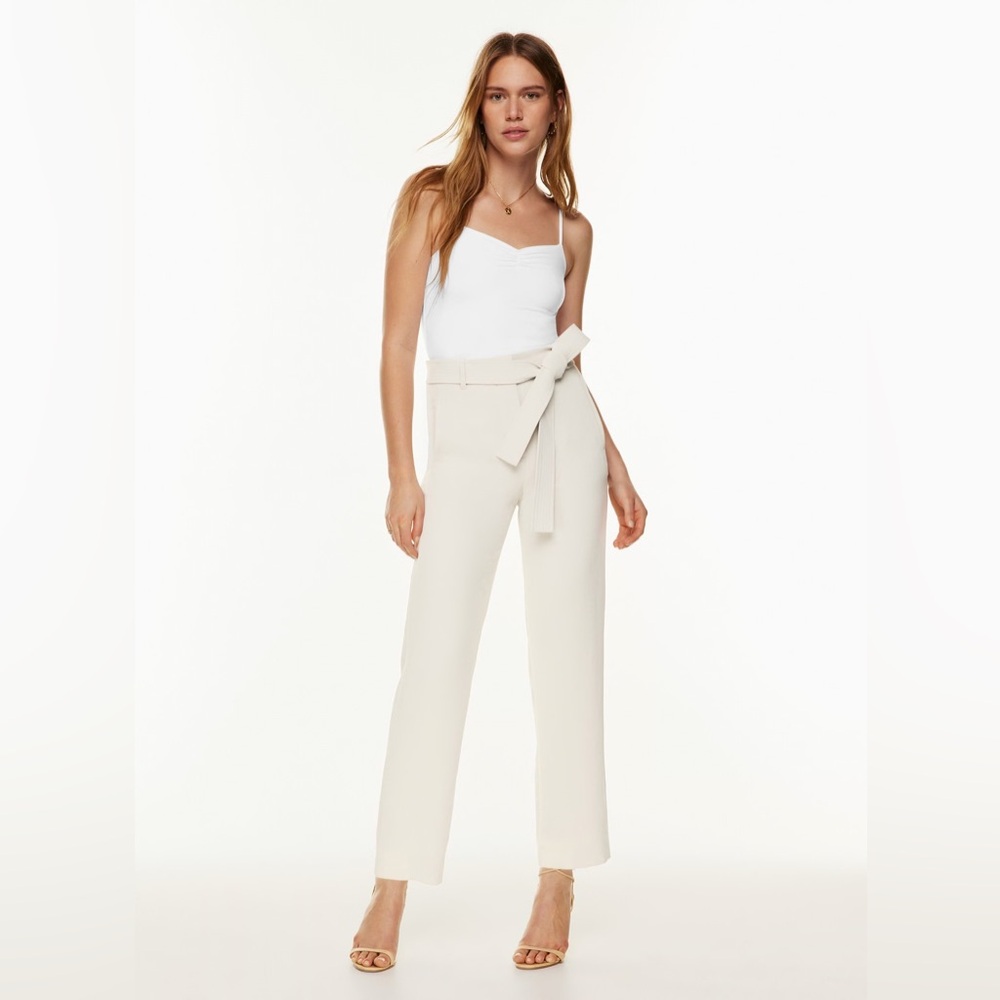 Wilfred Light Pink Trousers Relaxed Fit Elastic Waist